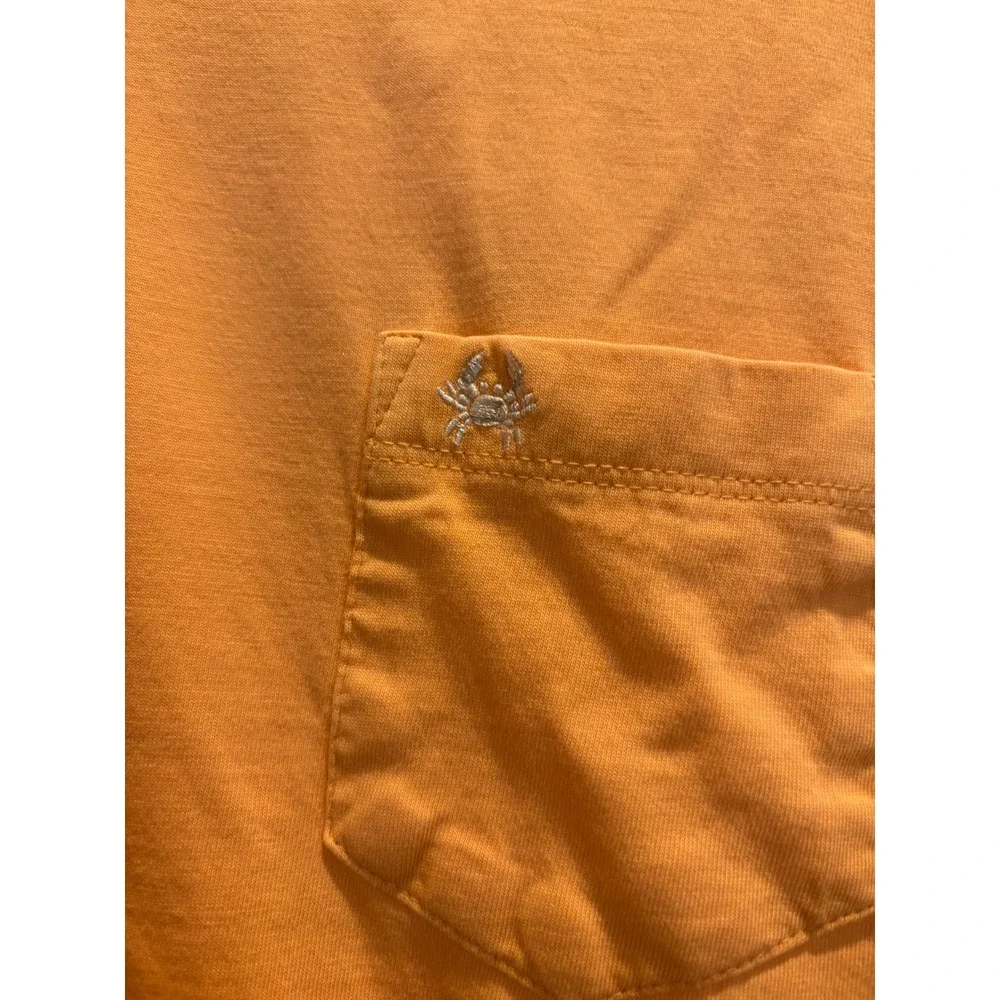EUC Coast Apparel The Crew Tee Orange‎ Pima Cotton Pocket T-Shirt Mens XL